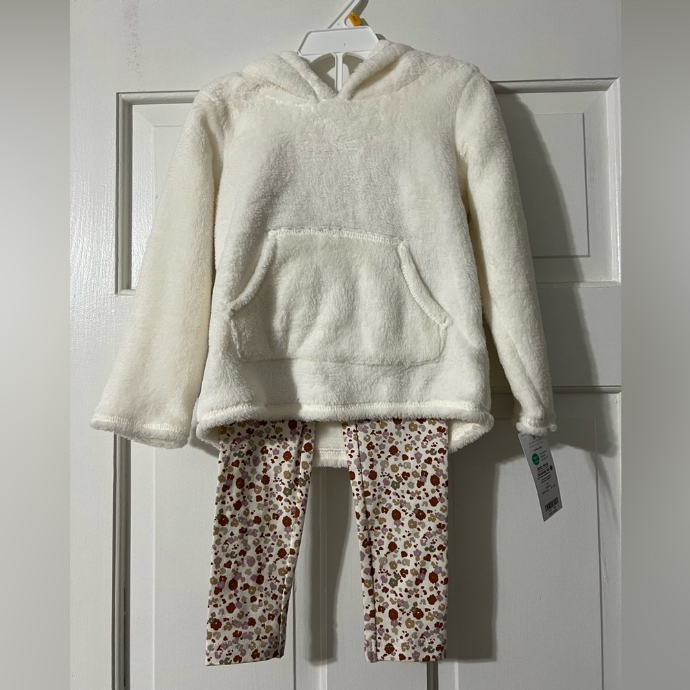 Carter’s 2 Piece Hoodie Leggings Outfit Set Girls Size 3T NWT